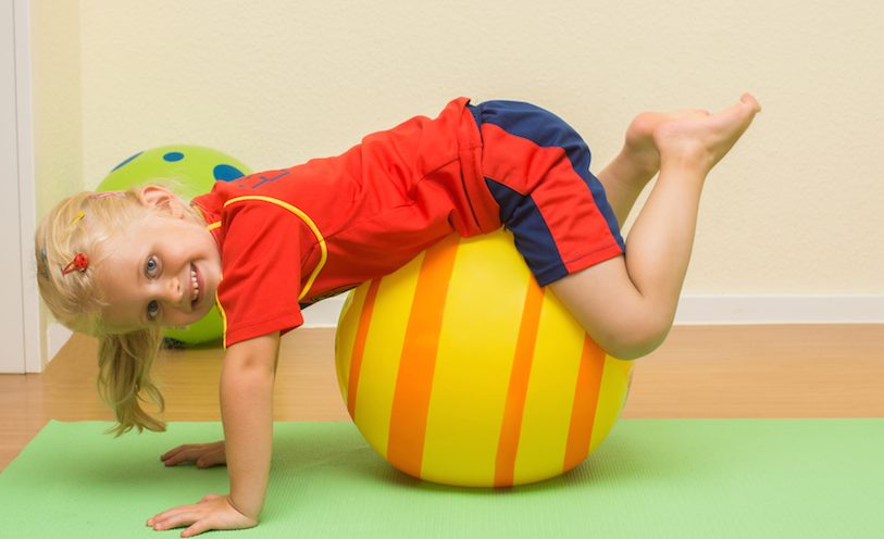 Girl on Physio Ball